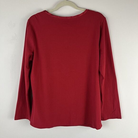 Classic Elements Red XL Top Knit Long Sleeve - Picture 4 of 8